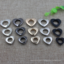 High Quality Peach Heart Shape Brass Grommets Eyelets For Clothing Bags Shoes